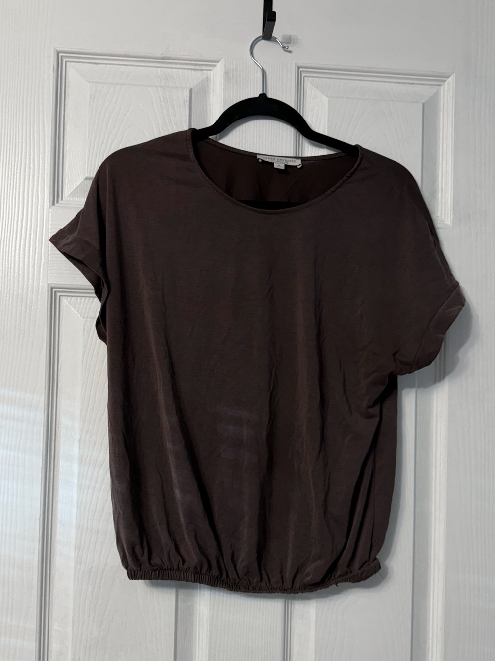 Green Envelope dark green t shirt with elastic waistband size medium